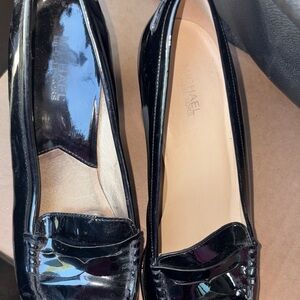 Michael Kors Shiny Black Patent Loafers